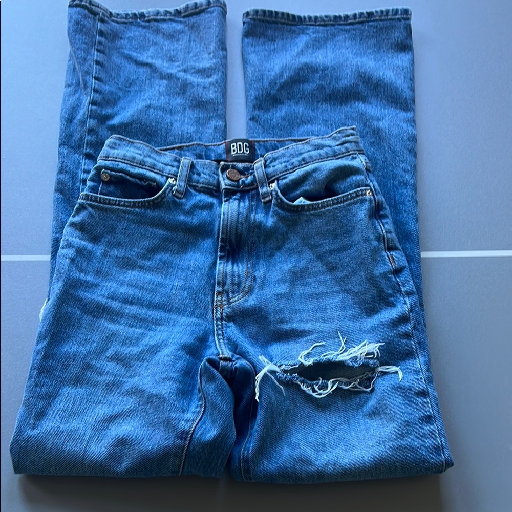 BDG Blue Distressed Jeans - Picture 4 of 6
